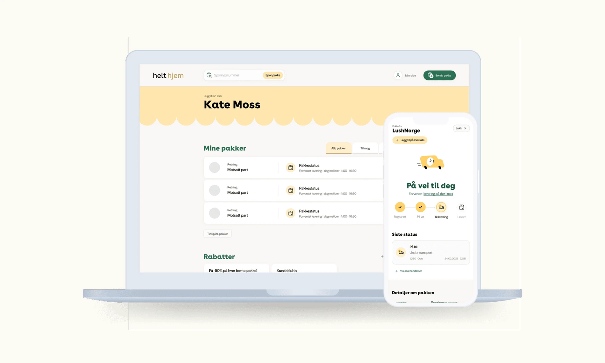 UX og kundereise for Helthjem